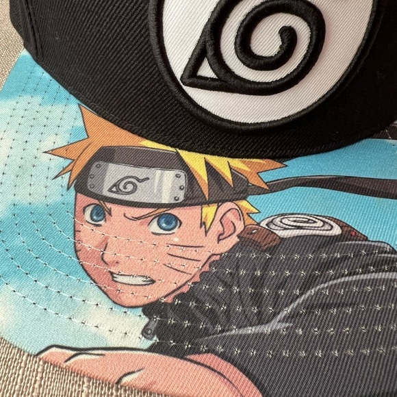 Naruto Uzumaki Shippuden Collection adult flat bill SnapBack Hat - Picture 4 of 6